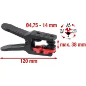 Ks Tools ALLinONE arrêt de fluide Ø 4,75 - 14 mm