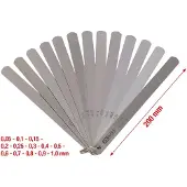 Ks Tools Jauge d'épaisseur de piston 13 feuilles 0,05-1 mm 200 mm de long - 300.0618
