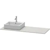 Duravit Console XSquare, 1 découpe à gauche, 1400x16x550mm, XS060GL0707