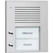 Technisat Poste extérieur audio PDS PDS02-EN/04 2 touches 1 rangée AP argent (PDS02-EN/04)