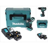 Makita DDF 485 RF3J Perceuse-visseuse sans fil 50Nm 18V Brushless + 3x Batteries 3,0Ah + Chargeur + Coffret Makpac
