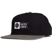 Salty Crew Alpha Tech 5 Panel Trucker Cap Noir