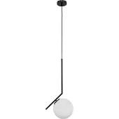EDO Suspension Plafonnier PELOTA BLACK E27 blanc noir EDO777102