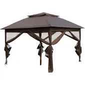 Marimex Toit pour spa Vista marron - Pavillon avec protection UV