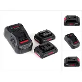 Bosch Starter Set 18V, 2x Batteries ProCORE 4,0Ah + Chargeur GAL 1880 CV ( 1600A016GF )