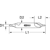 Ks Tools Foret de centrage HSS, 6,3mm ( 330.1208 )