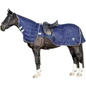 HKM Couvre-mouches -avec partie du cou amovible- Taille (couverture de cheval) - 95 cm Couleur - bleu foncé