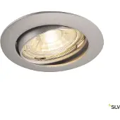 SLV PIKA QPAR51, plafonnier encastré, orientable, gris argenté, max. 50W