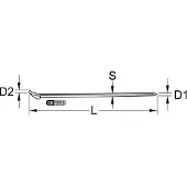 Ks Tools EDELSTAHL Nageleisen 1.200 mm - 964.3215
