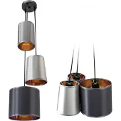 Toolight Lampe APP971-3CP Grey Gold