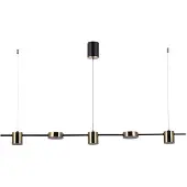 ITALUX Remdal Lustre LED moderne en laiton PND-16374-5-BK-4K