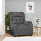 Prolenta Maison Exclusive - Fauteuil relax électrique gris foncé tissu