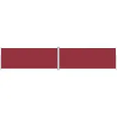Syfax Auvent latéral rétractable Rouge 200x1000 cm