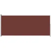 Syfax Auvent latéral rétractable de patio 180x500 cm Marron