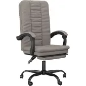 Syfax Fauteuil inclinable de bureau Taupe Tissu