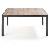 Oviala Table de jardin en aluminium et céramique 8 places 166 cm - Tivoli