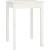 Syfax Table à manger Blanc 55x55x75 cm Bois massif de pin