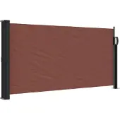 Syfax Auvent latéral rétractable marron 100x300 cm