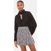 Lipsy Jupe gris / noir / blanc