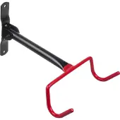 Macleans Porte-vélos MC-430 Support mural pour vélos 2 crochets acier charge max. 30kg noir-rouge