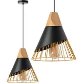 Toolight Lampe Suspendue APP224-1CP Black Gold