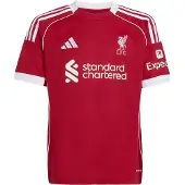 Adidas Liverpool Fc 25/26 Home Junior Short Sleeve T-shirt Rouge 11-12 Years Enfants