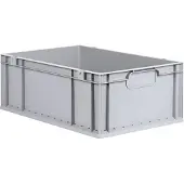 Allit Boîte de rangement ProfiPlus EuroEco C622, gris Eurobox en PP, poignées fermées, résistante - 1 pièce (456812)