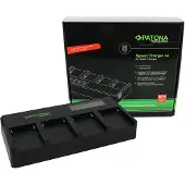 PATONA 4x Speed Charger Sony F970 F Ser. (Chargeur de batterie d'appareil photo), Alimentation pour appareil photo, Noir