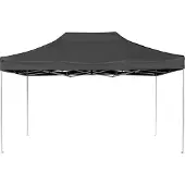 vidaXL Tente de réception professionnelle pliable aluminium 4,5x3 m anthracite