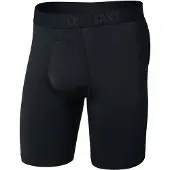 Saxx - Slip boxer léger et respirant - Smooth Flex Light Compression Long BB Black pour Homme en Nylon - Taille XL - Noir