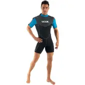 Seac Sub Sense 2.5 Mm Short Sleeve Shorty Bleu 4XL Homme