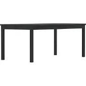 Ebuy24 Kenya table de jardin 90x180cm noir.