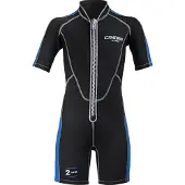 Cressi Lido Baby 2 Mm Junior Short Sleeve Shorty Noir 12-13 Years Enfants