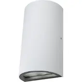 Osram ENDURA Style luminaire LED d'extérieur classique avec sortie de lumière en haut et en bas, rond, en aluminium blanc, protection IP44, pour les façades et les entrées