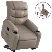 Syfax Fauteuil inclinable Cappuccino Similicuir