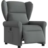 Syfax Fauteuil inclinable électrique Gris foncé Tissu