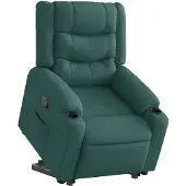 Syfax Fauteuil inclinable vert foncé tissu