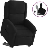 Syfax Fauteuil inclinable Noir Velours