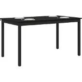 Syfax Table de salle à manger / Table de repas 140 x 80 x 75 cm MÉTAL