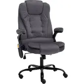 Syfax Chaise de bureau de massage Gris foncé Velours