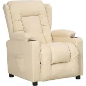 Prolenta Maison Exclusive - Fauteuil relax tissu crème