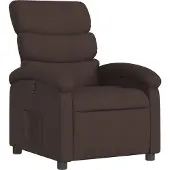 Syfax Fauteuil inclinable Marron foncé Tissu
