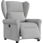 Syfax Fauteuil inclinable électrique gris nuage tissu