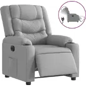 Sonstiges Fauteuil inclinable électrique Gris clair Tissu