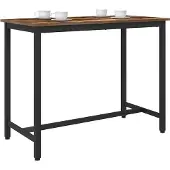 Syfax table Chêne fumé 100 x 50 x 76,5 cm Bois d'ingénierie et acier