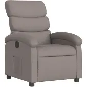 Syfax Fauteuil inclinable Taupe Tissu