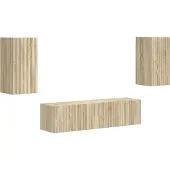 Syfax Ensemble meuble TV 4 pcs Chêne Sonoma Bois d'ingénierie