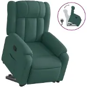 Syfax Fauteuil inclinable vert foncé tissu