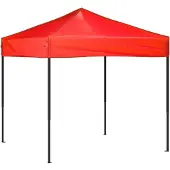 Syfax Tente de réception pliable Rouge 2x2 m