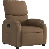 vidaXL Fauteuil relax brun Tissu